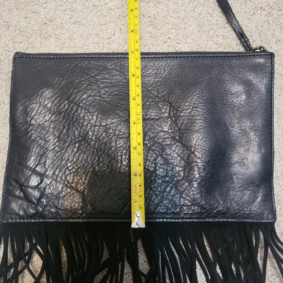 Madewell Fringed Leatherand Suede Clutch - Picture 6 of 6